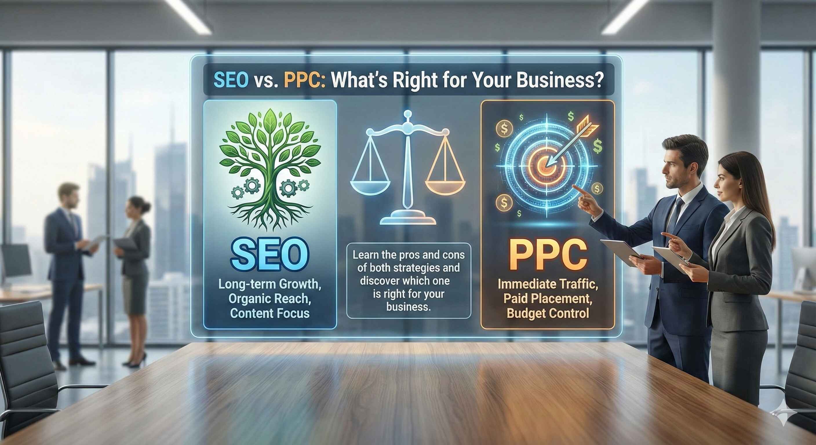  search engine optimization, pay-per-click advertising